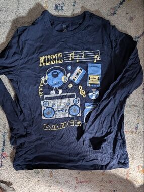 GAP Navy Kids Crewneck Tee